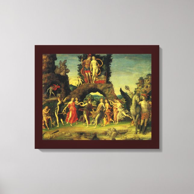 Parnassus, Mars und Venus von Andrea Mantegna Leinwanddruck (Vorderseite)