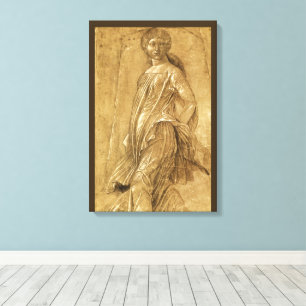 Parnassus, tanzende Muse von Andrea Mantegna Leinwanddruck