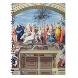 Parnassus und das Disputa, vom Stanze della S Notizblock