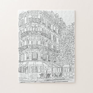 Parner noir et blanc Jigsaw Puzzle