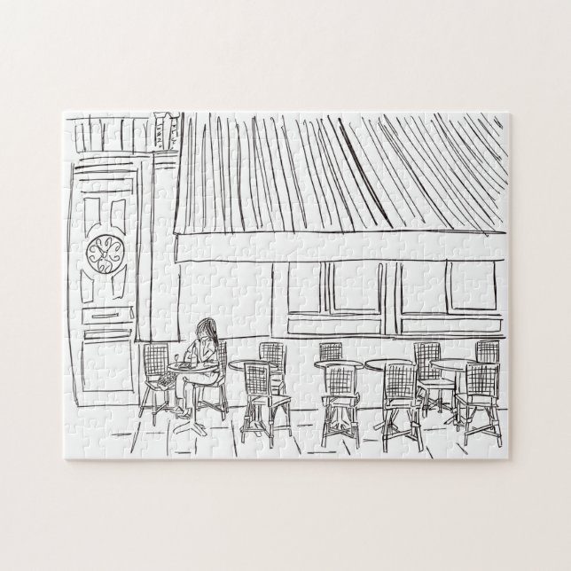 Parner noir et blanc Jigsaw Puzzle (Horizontal)