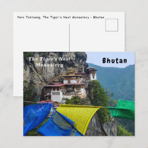 Paro Taktsang: Das Kloster der Tigernest - Bhutan Postkarte