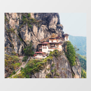 Paro Taktsang: Das Tiger-Nest-Kloster - Bhutan Fensteraufkleber