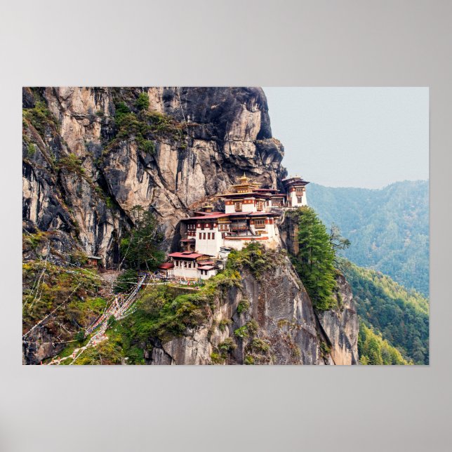 Paro Taktsang: Das Tiger-Nest-Kloster - Bhutan Poster (Vorne)