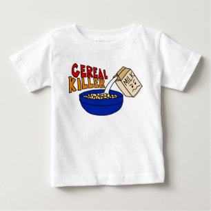 Parodie Frühstücksfood-Humor Cereal Killer Baby T-shirt