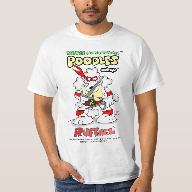 PARODIE - JUGENDmutant NINJA PUDEL - RUFFAEL T-Shirt (Vorderseite)