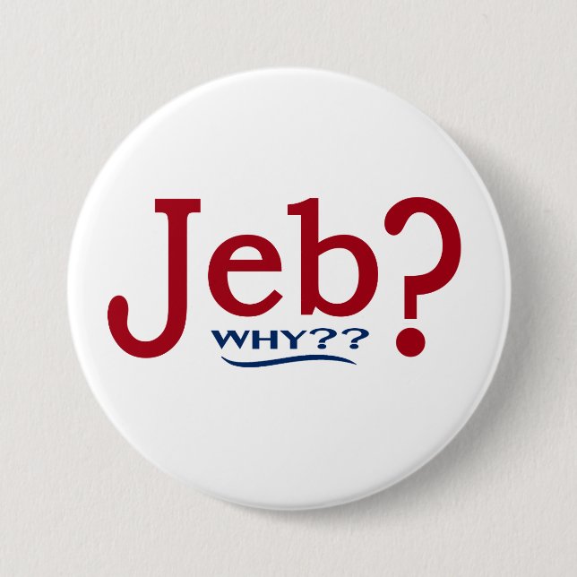 Parodie-Knopf Jeb Bushs 2016 Button (Vorderseite)