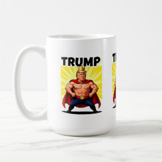 Parodische Superheld Trump Karikatur Kaffeetasse
