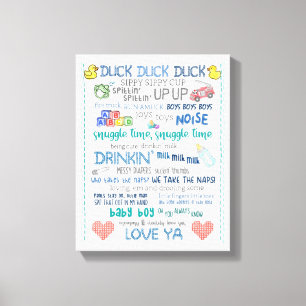 Parody Kinderzimmer Art Baby Boy Jay Stille Bob So Leinwanddruck