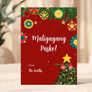 Parol Frohe Weihnachten Filipino-Weihnachtskarte