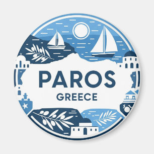 Paros Greece Island Travel Magnet