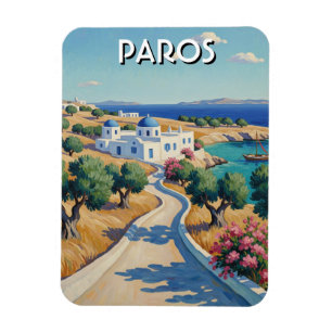 Paros Griechenland Inseln Reise Aquarell Magnet