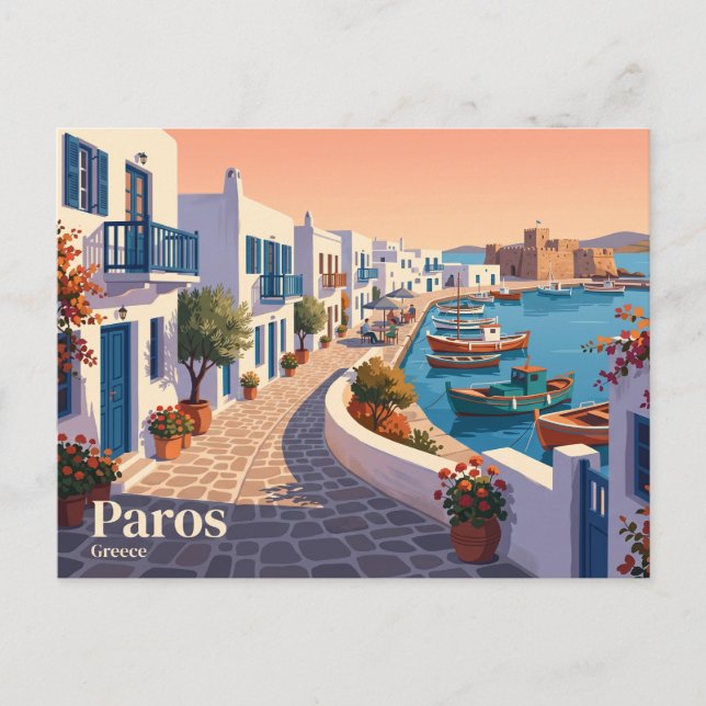 Paros Griechenland Postkarte (Vorderseite)