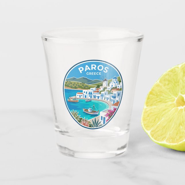 Paros Griechenland Schnapsglas (Vorderseite)