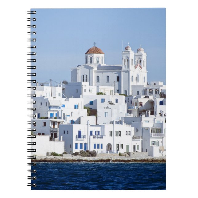 Paros Village Naoussa Island View Notizblock (Vorderseite)
