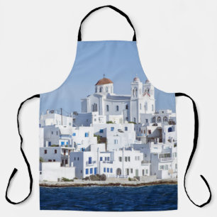 Paros Village Naoussa Island View Schürze