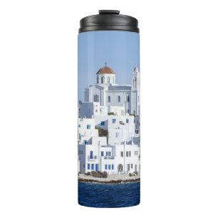 Paros Village Naoussa Island View Thermosbecher