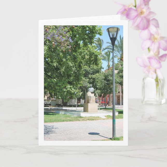 Parque de la Bombilla Statue, Lliria, Valencia Karte (Orchidee)
