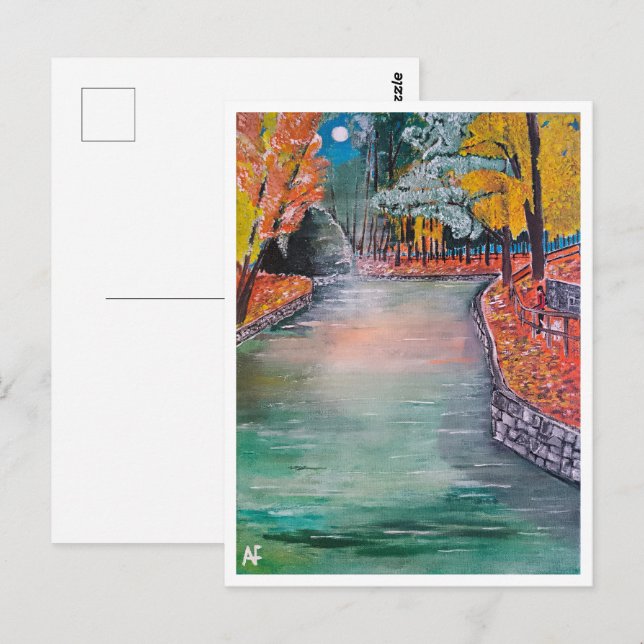 Parque de San Vicente Malerei von Alfred Fox Postkarte (Vorne/Hinten)