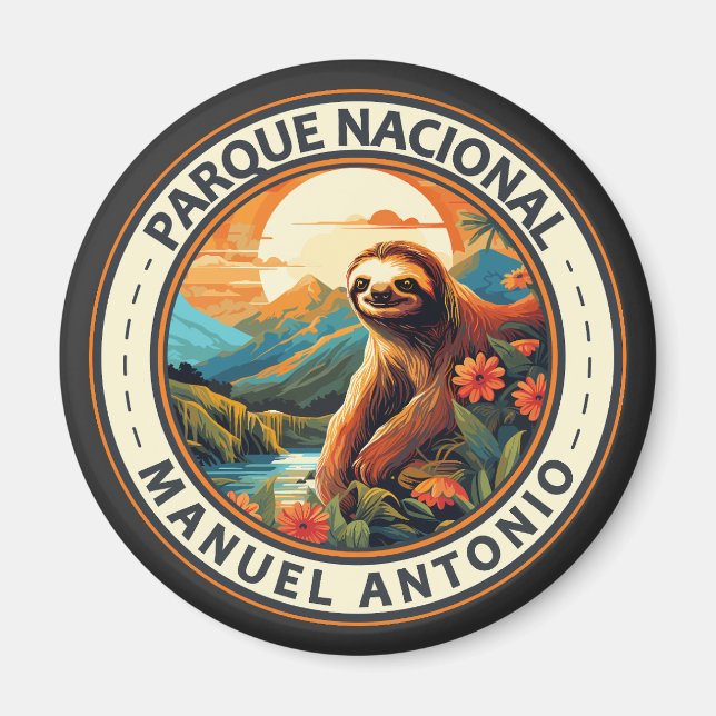 Parque Nacional Manuel Antonio Sloth Magnet (Vorne)