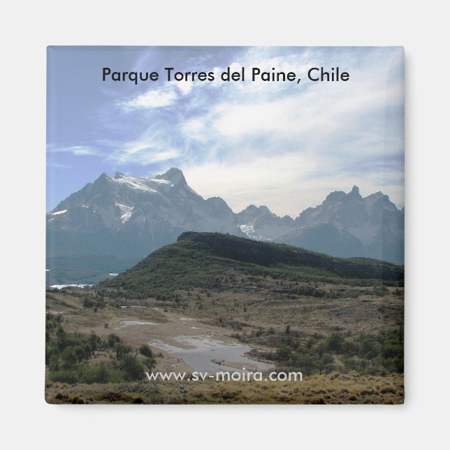 Parque Torres del Paine, Chile Magnet (Vorne)