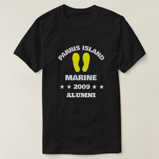 PARRIS ISLAND ALUMNI 09 T-Shirt (Design vorne)