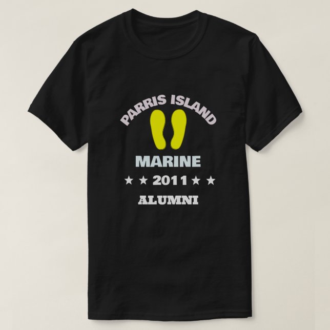 PARRIS ISLAND ALUMNI 11 T-Shirt (Design vorne)