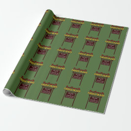 Parris Island "Zeichen" Wäschetrockner - 30"x6' Geschenkpapier