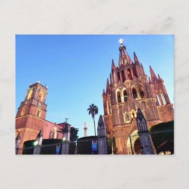 Parroquia de San Miguel Arcangel auf der Postkarte (Vorderseite)