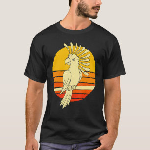Parrot Animal Bird Vogelbeobachtung Retro Cockatoo T-Shirt