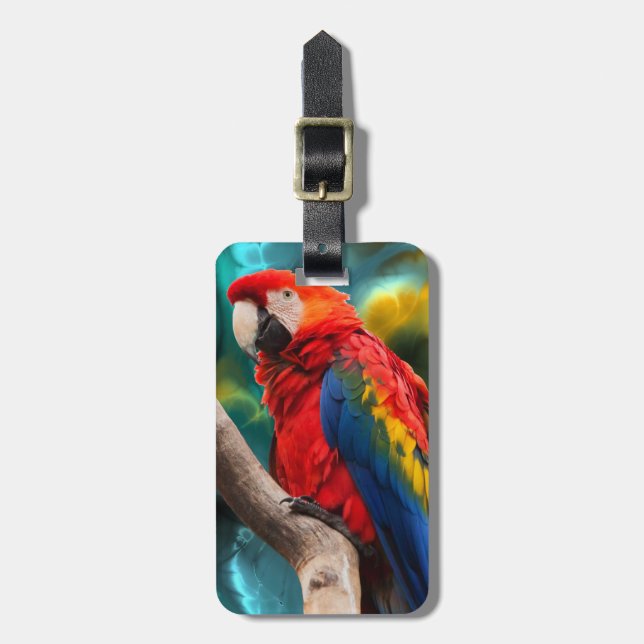 Parrot Art 1 Gepäckanhänger (Vorderseite vertikal)