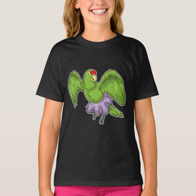 Parrot Ballerina Ballett Tanz T-Shirt (Vorderseite)