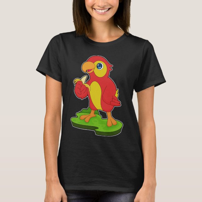 Parrot Banana Fruit T-Shirt (Vorderseite)