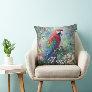 Parrot Bird Jungle Floral Personalisiert Kissen