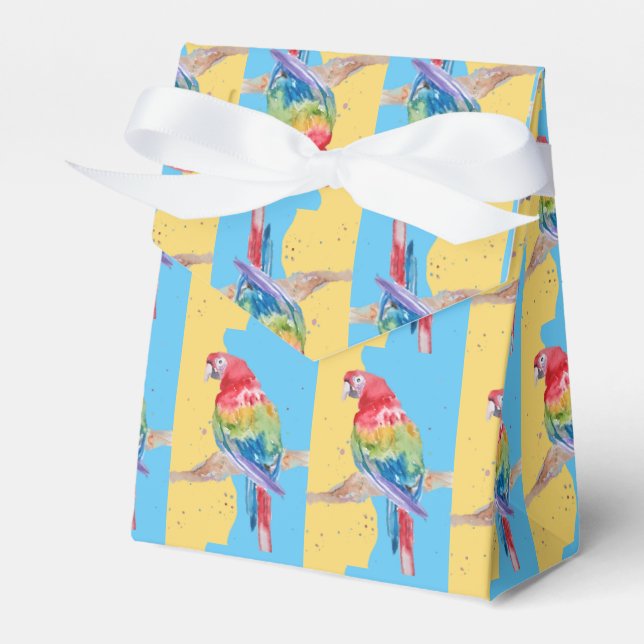 Parrot Bird Kinder Boys Birthday Cake Fevor Box Geschenkschachtel (Vorderseite)