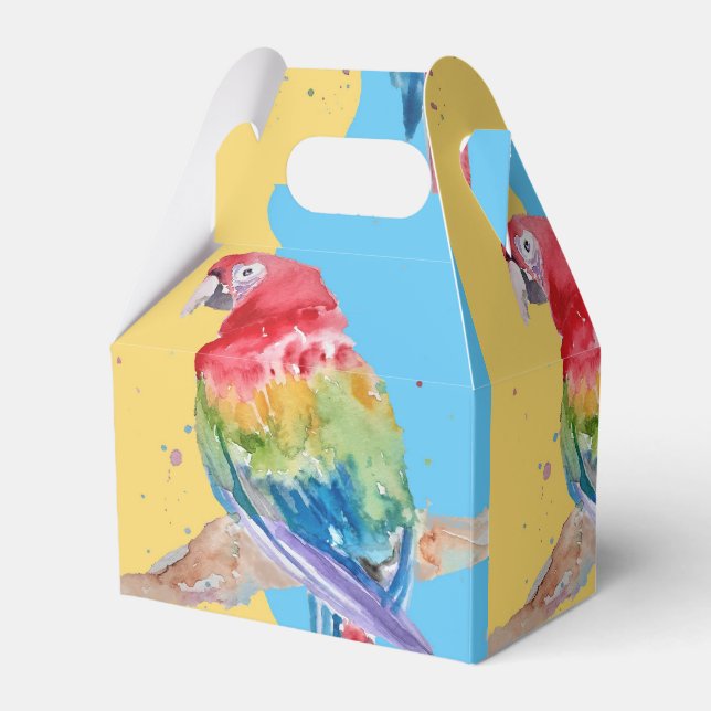 Parrot Bird Kinder Boys Birthday Cake Fevor Box Geschenkschachtel (Vorderseite)