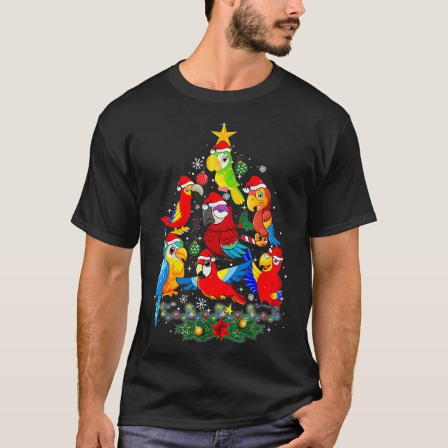 Parrot Bird Weihnachtsschmuck Funny Gifts Xm T-Shirt (Vorderseite)