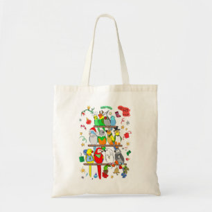 Parrot Christmas Holly Jolly Tragetasche