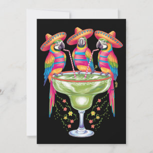 Parrot Cinco De Mayo Funny Drinks Mexican Fiesta Einladung
