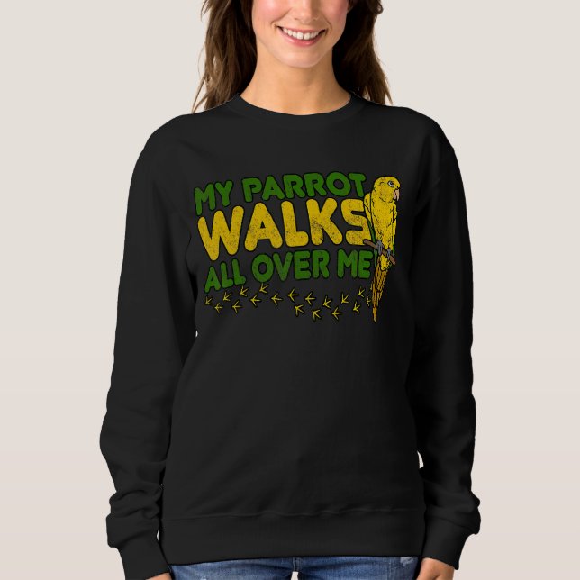 Parrot Cockatiel Love Bird Rooster Chickens Budgie Sweatshirt (Vorderseite)