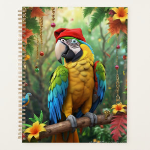 Parrot de Noël Comme Père Noël-76349
