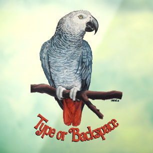 Parrot Decal Personalisiert Parrot Art Fensterhebe Fensteraufkleber