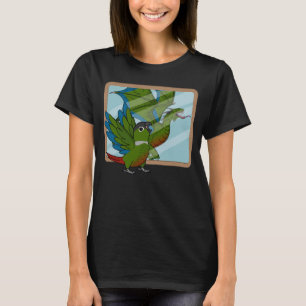 Parrot & Dragon Reflection I Green Cheek Construct T-Shirt