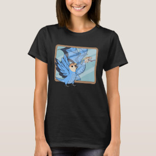 Parrot & Dragon Reflection I Peach konfrontiert Bl T-Shirt