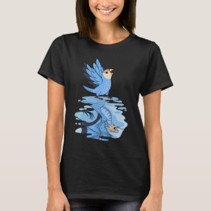 Parrot & Dragon Reflection I Peach konfrontiert Bl T-Shirt