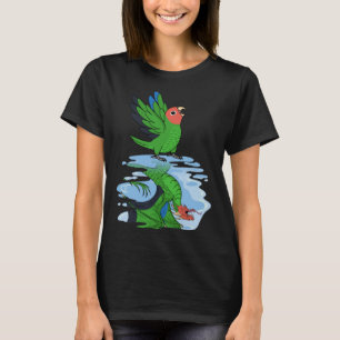 Parrot & Dragon Reflection I Rosy konfrontiert grü T-Shirt
