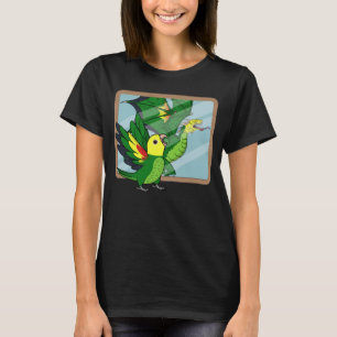 Parrot & Dragon Reflektion I Doppelgelber Kopf T-Shirt
