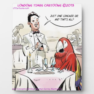 Parrot Fine Dining Funny Fotoplatte