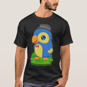 Parrot Gentleman Bow Krawatte T-Shirt