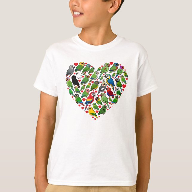 Parrot Heart T-Shirt (Vorderseite)